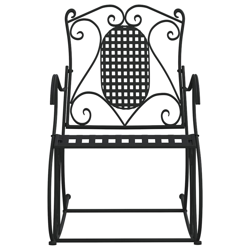 gyngebænk 84 cm stål sort
