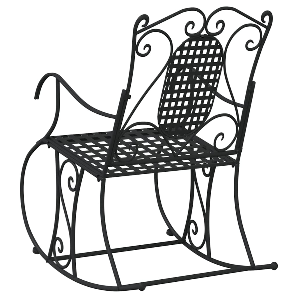 gyngebænk 84 cm stål sort