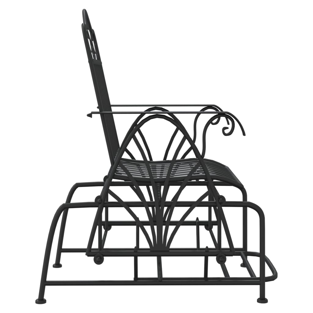 gyngebænk 61 cm stål sort