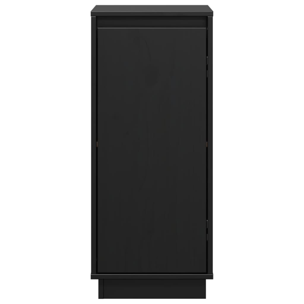 skænke 2 stk. 31,5x34x75 cm massivt fyrretræ sort