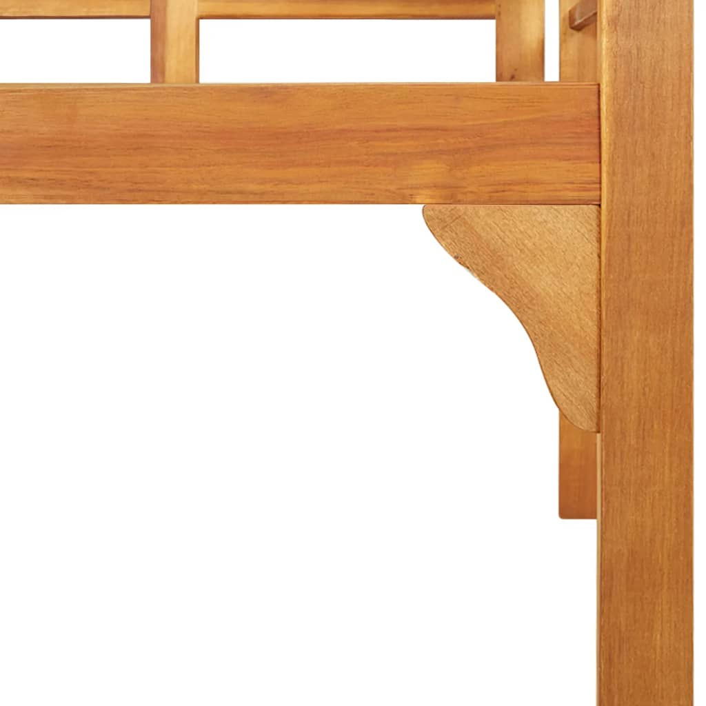 havebænk 125 cm massivt akacietræ