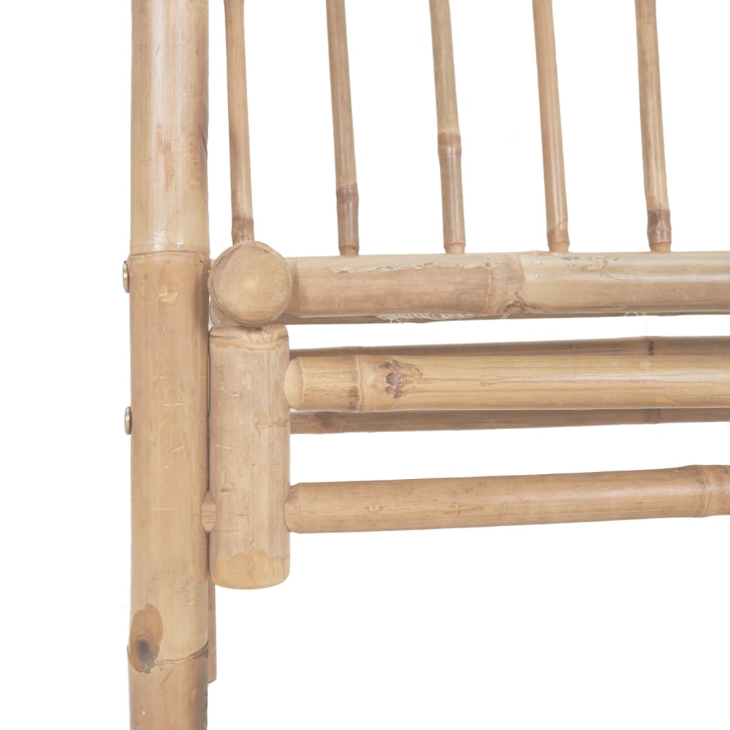 havebænk med pergola 116 cm bambus
