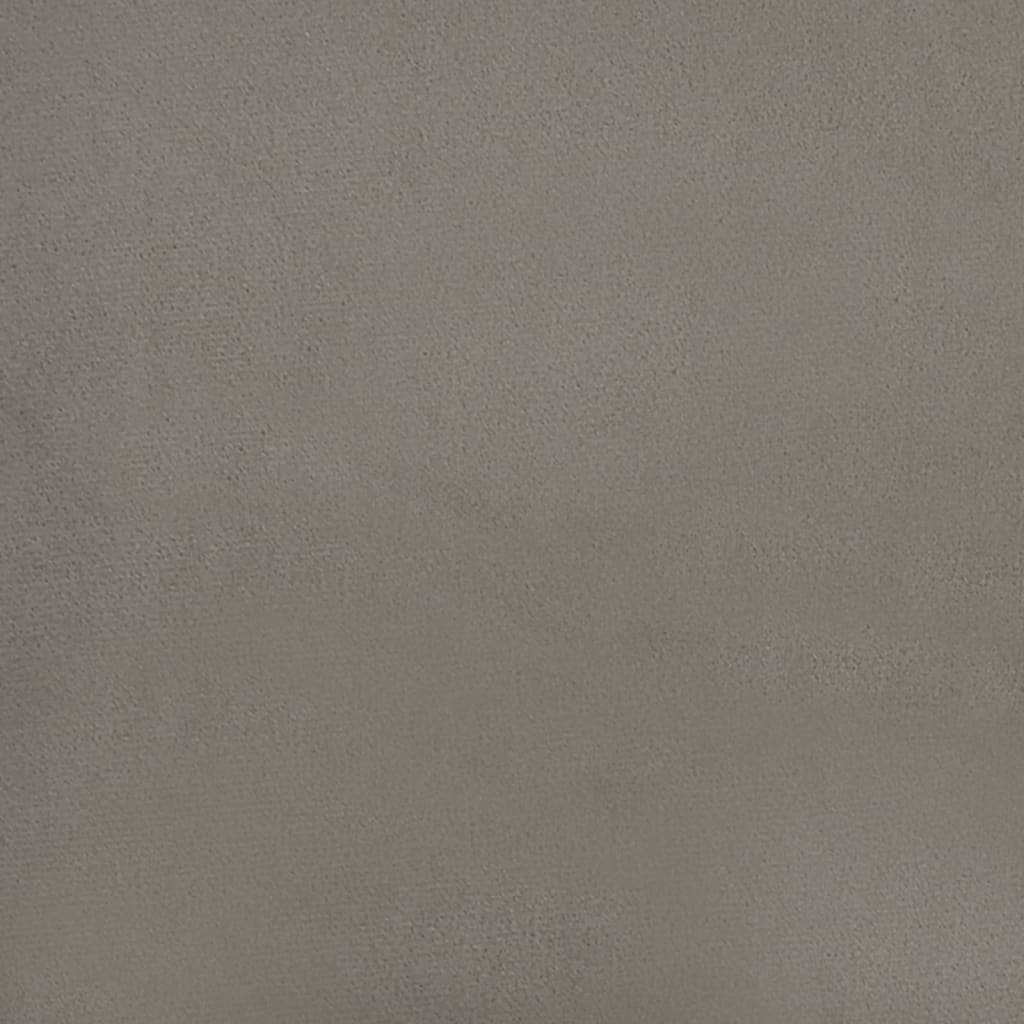 vægpaneler 12 stk. 30x15 cm 0,54 m² fløjl lysegrå
