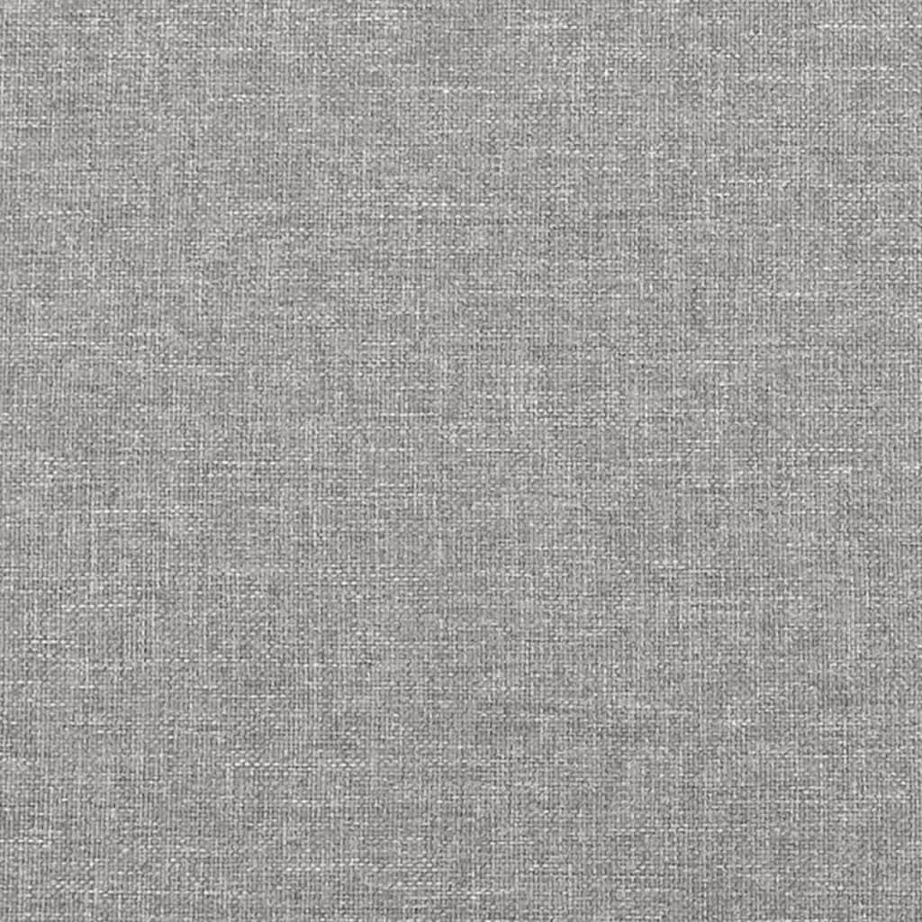 Bank 100x30x30 cm Stoff hellgrau