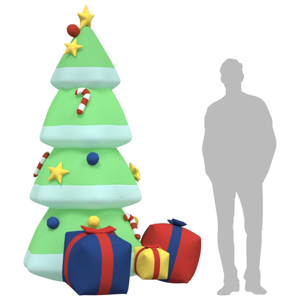 aufblasbarer Weihnachtsbaum mit LED-Lichtern 240 cm