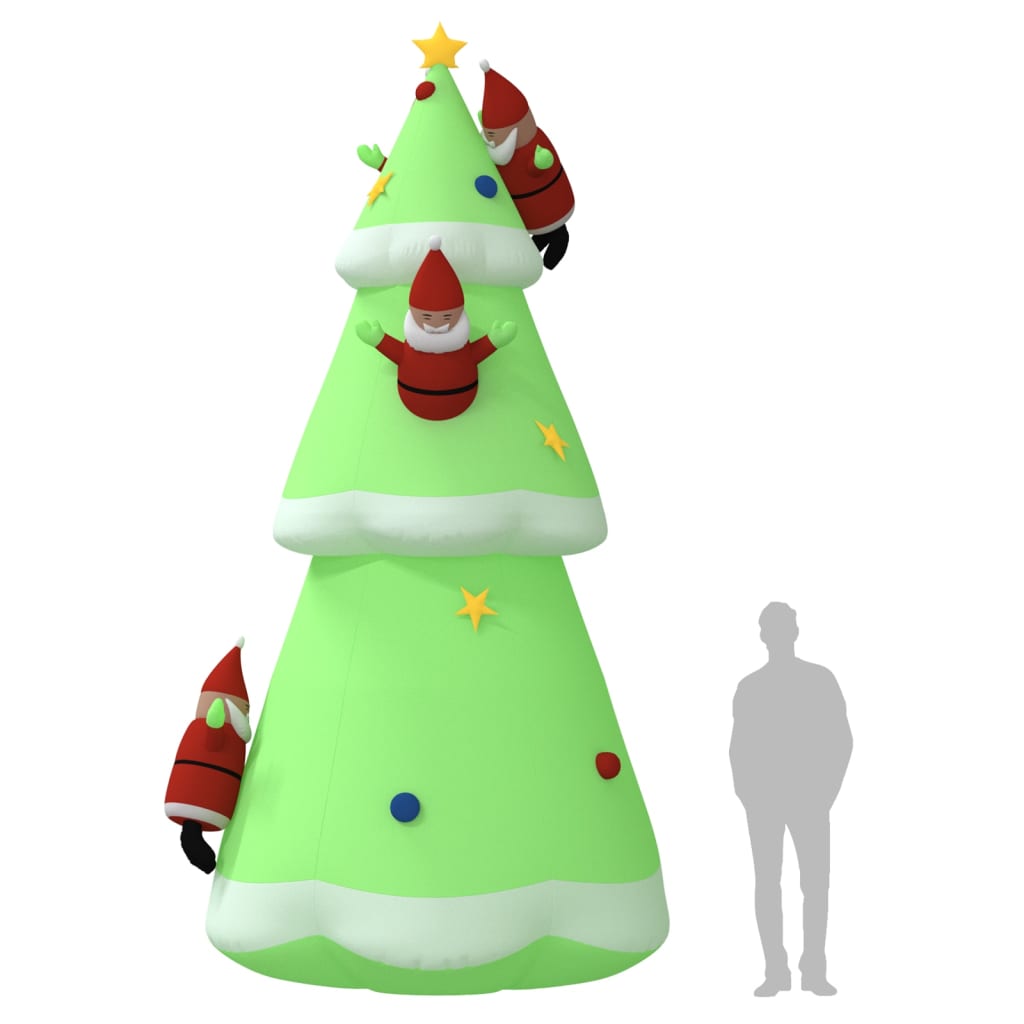 aufblasbarer Weihnachtsbaum mit LED-Lichtern 500 cm