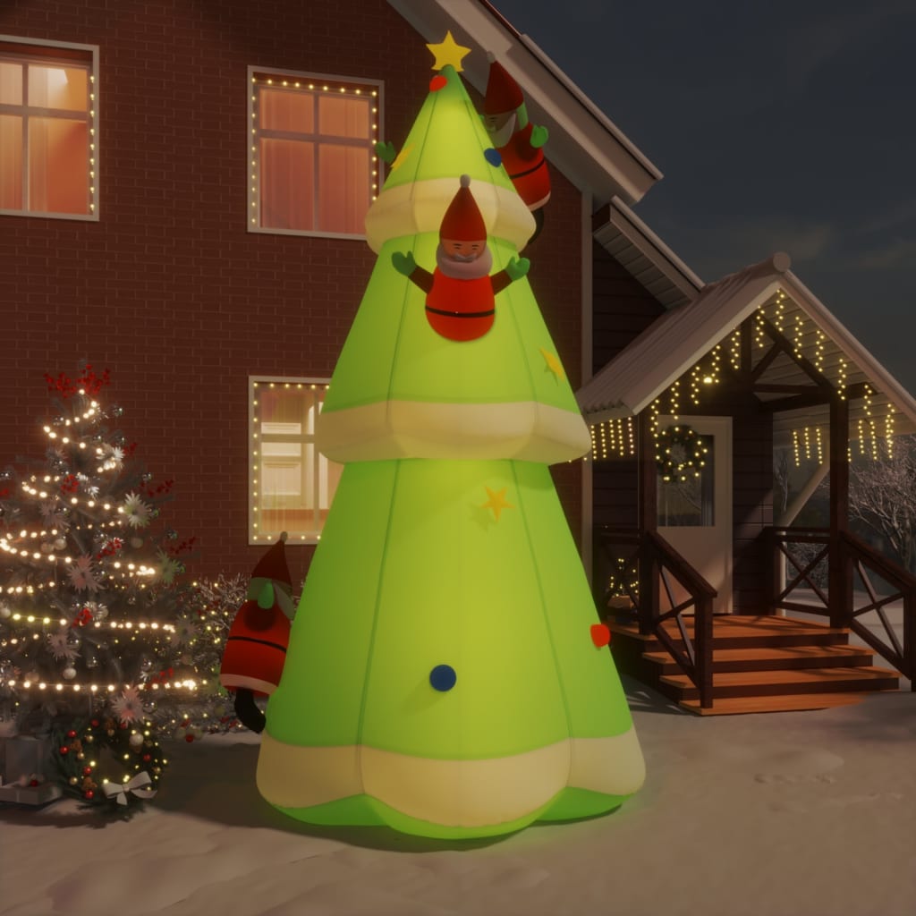 aufblasbarer Weihnachtsbaum mit LED-Lichtern 500 cm