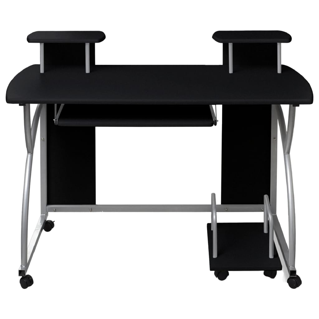 Computertisch 110x52x88,5 cm Holzwerkstoff schwarz