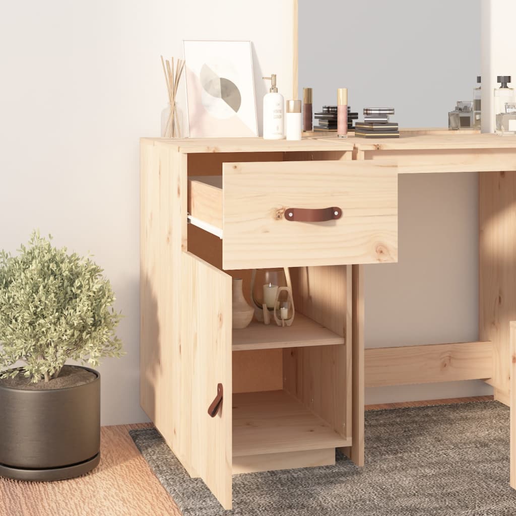skrivebordsskab 40x50x75 cm massivt fyrretræ