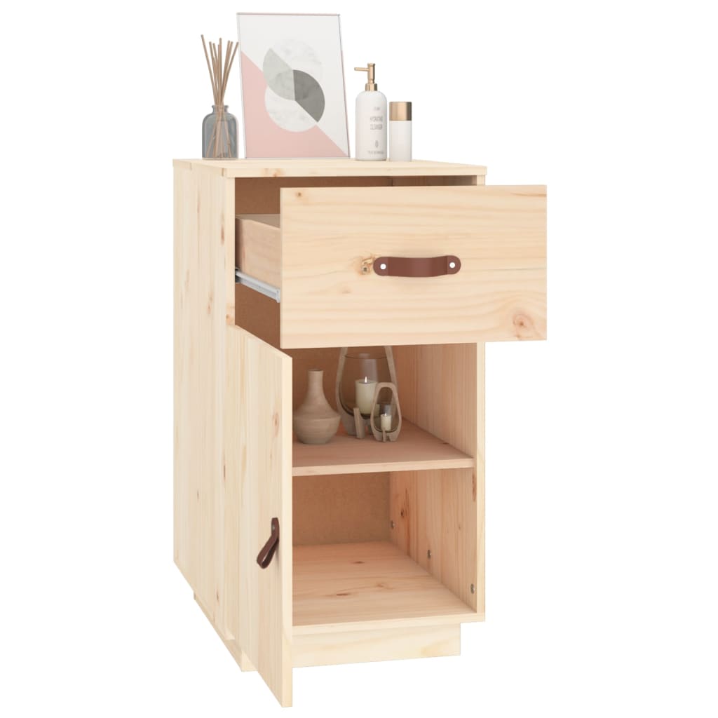 skrivebordsskab 40x50x75 cm massivt fyrretræ