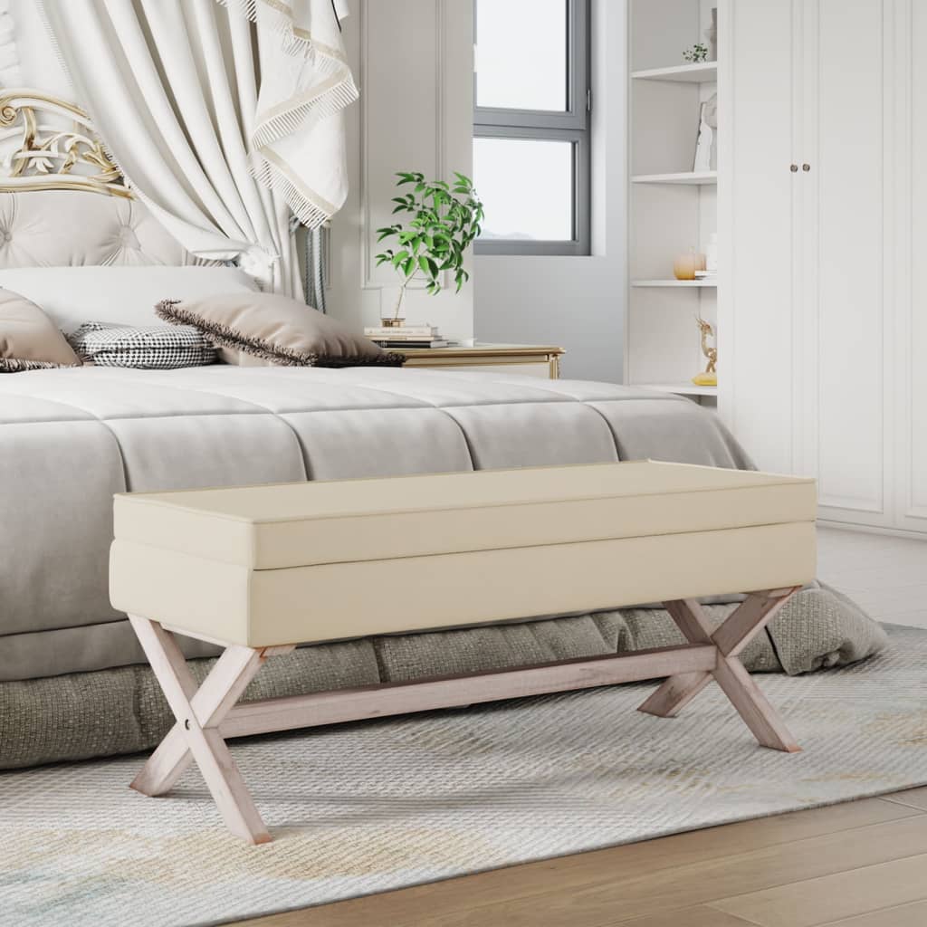 opbevaringsskammel 110x45x49 cm hør