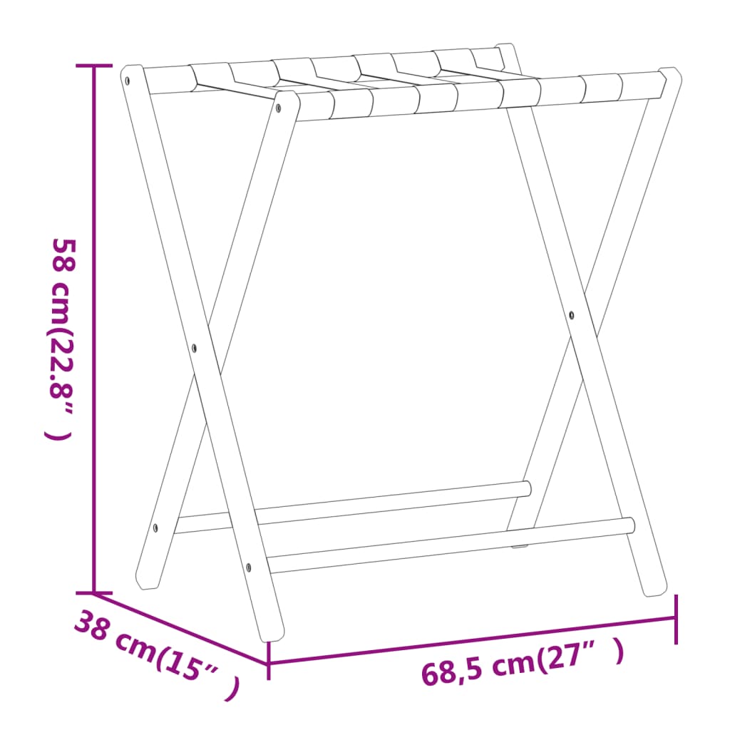 kuffertbænk 68,5x38x58 cm bambus