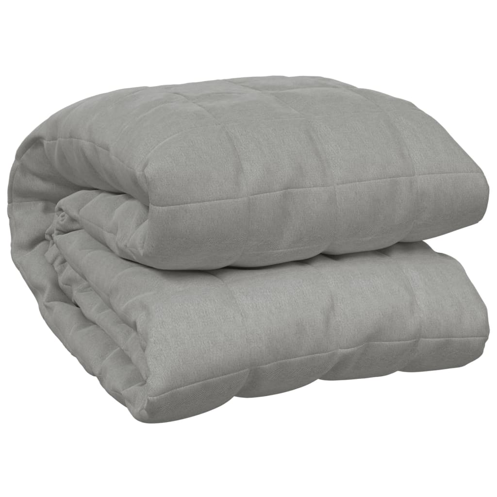 tyngdetæppe 220x235 cm 15 kg stof grå