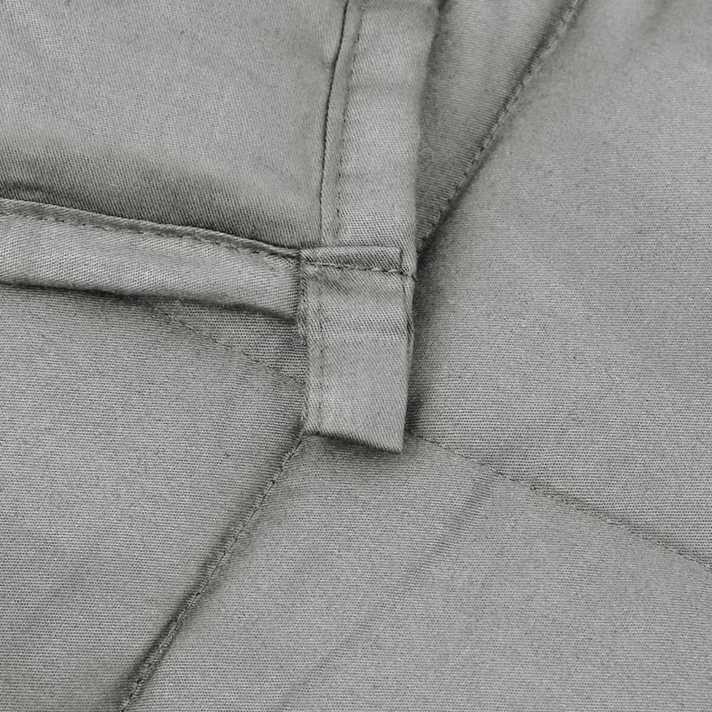 tyngdetæppe 220x260 cm 15 kg stof grå
