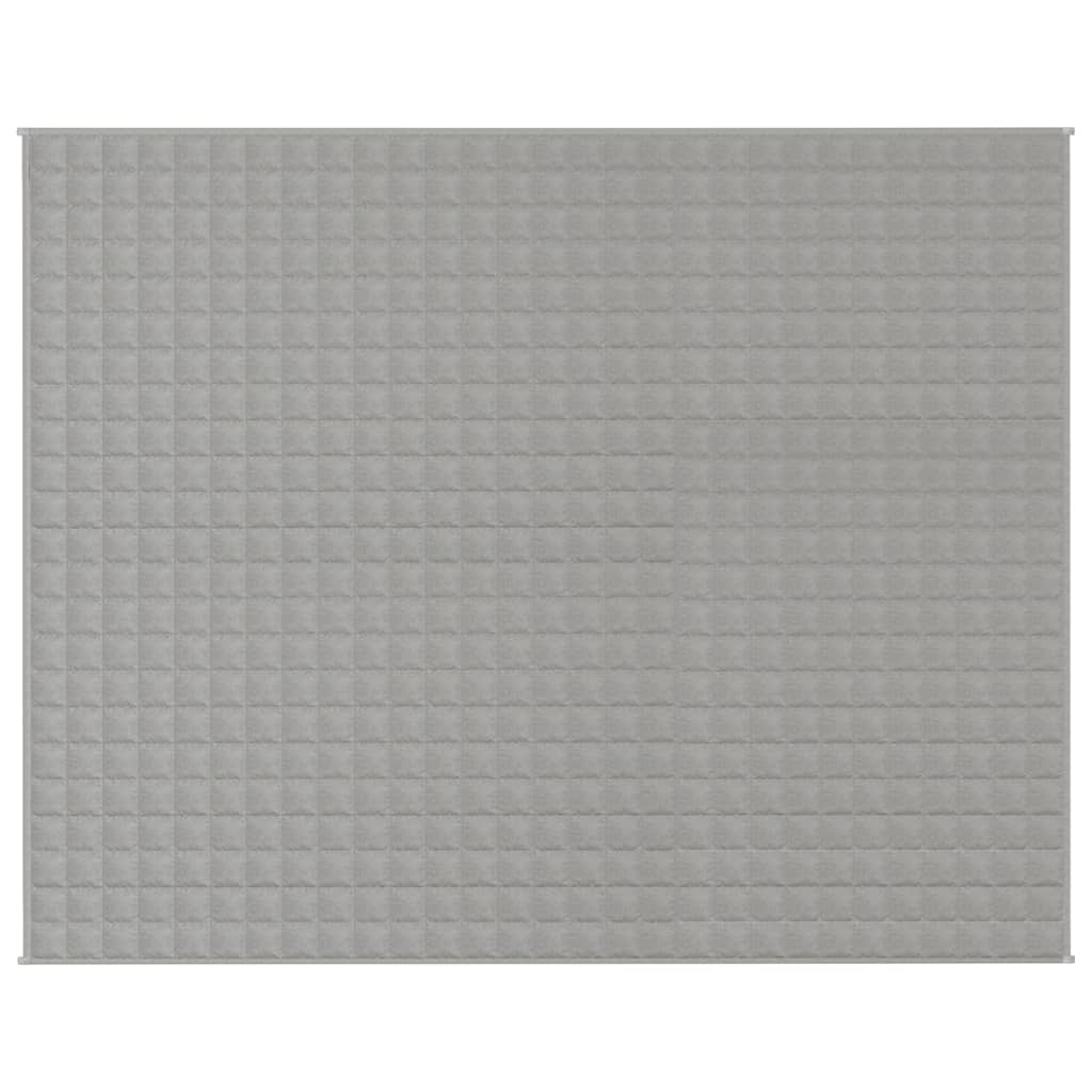 tyngdetæppe 235x290 cm 15 kg stof grå