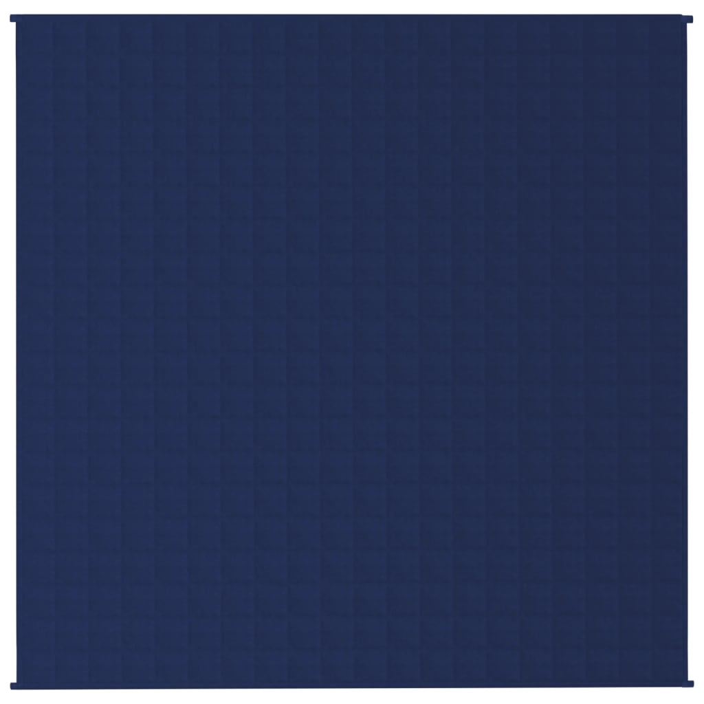 tyngdetæppe 200x200 cm 9 kg stof blå