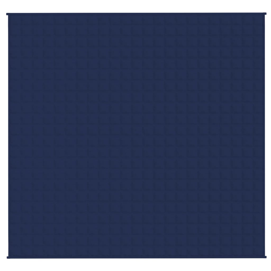tyngdetæppe 220x235 cm 15 kg stof blå