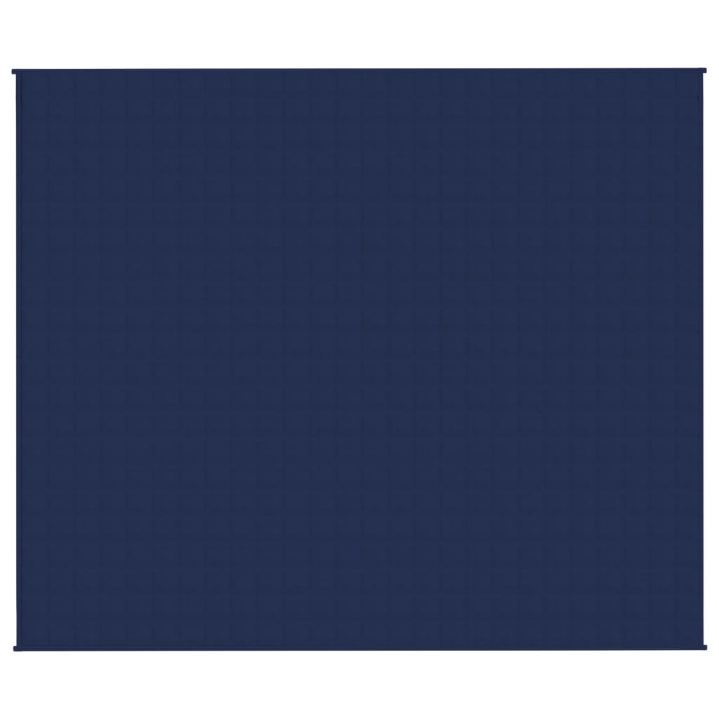 tyngdetæppe 220x260 cm 11 kg stof blå