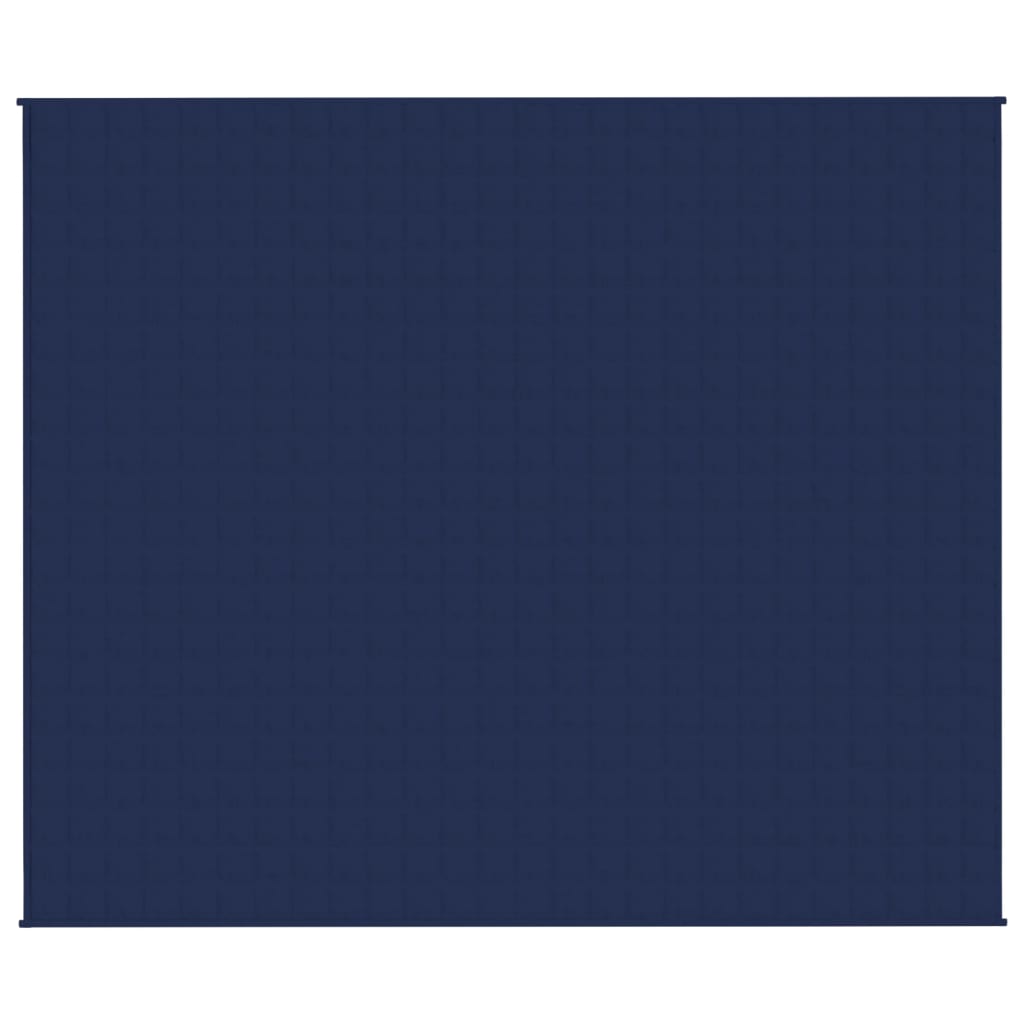tyngdetæppe 220x260 cm 15 kg stof blå
