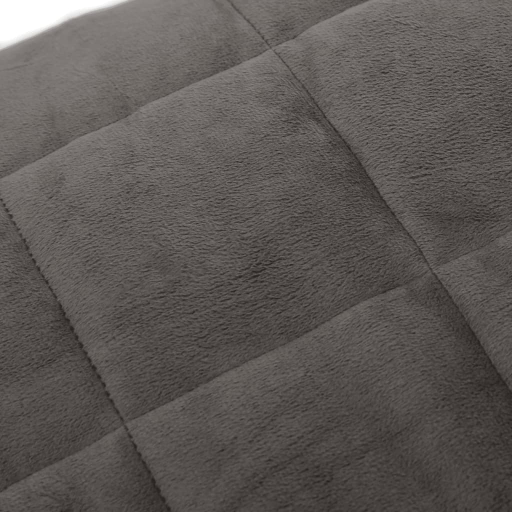 tyngdetæppe 155x220 cm 11 kg stof grå