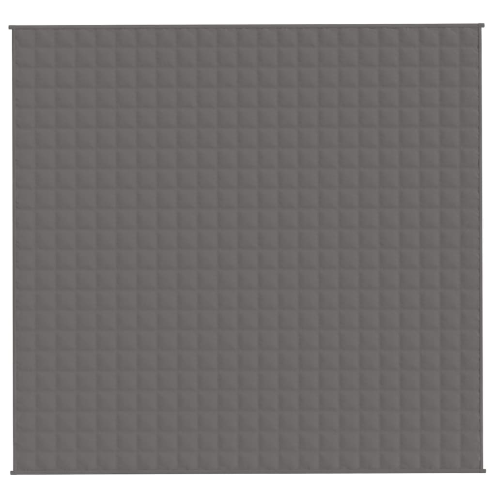 tyngdetæppe 220x235 cm 11 kg stof grå