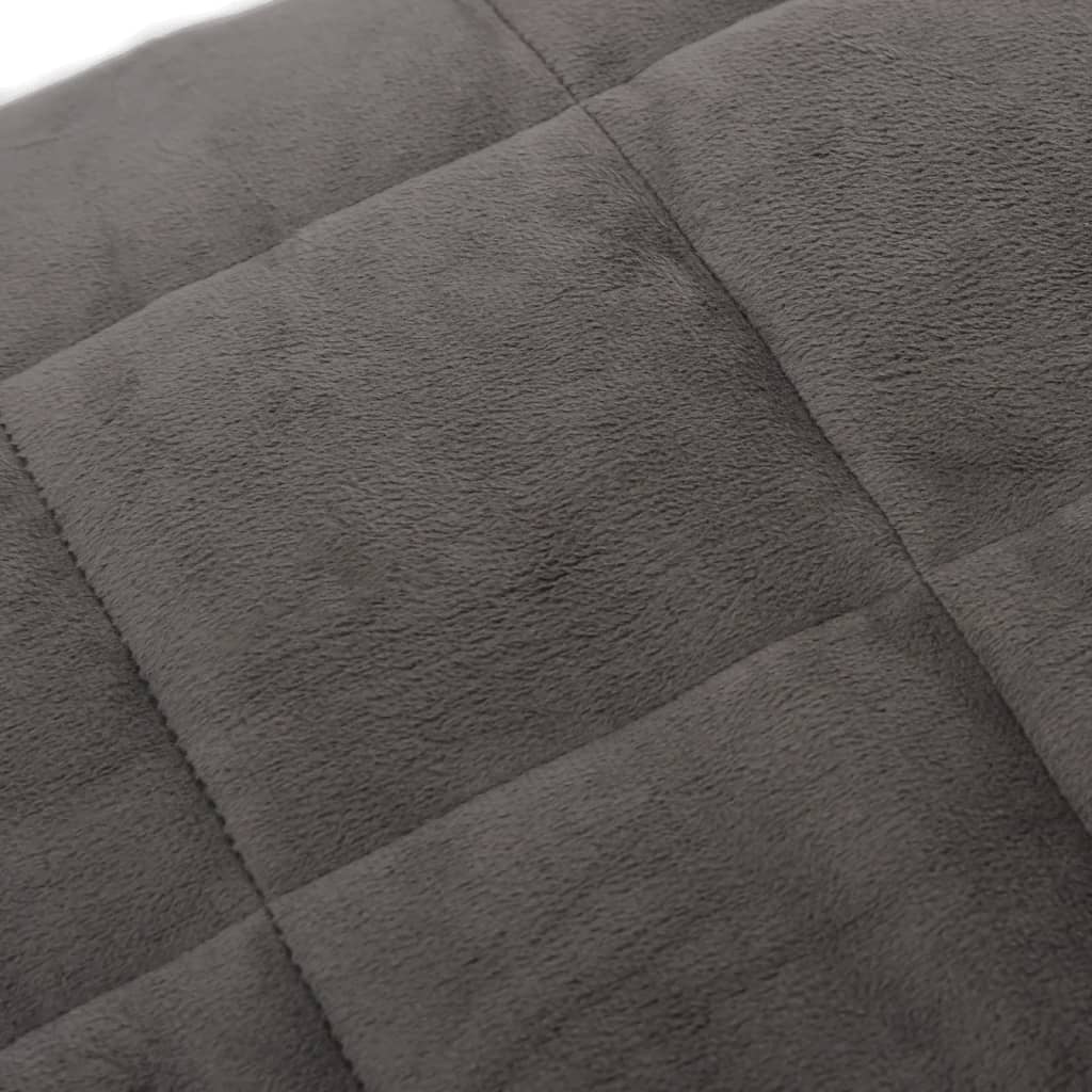 tyngdetæppe 220x235 cm 11 kg stof grå