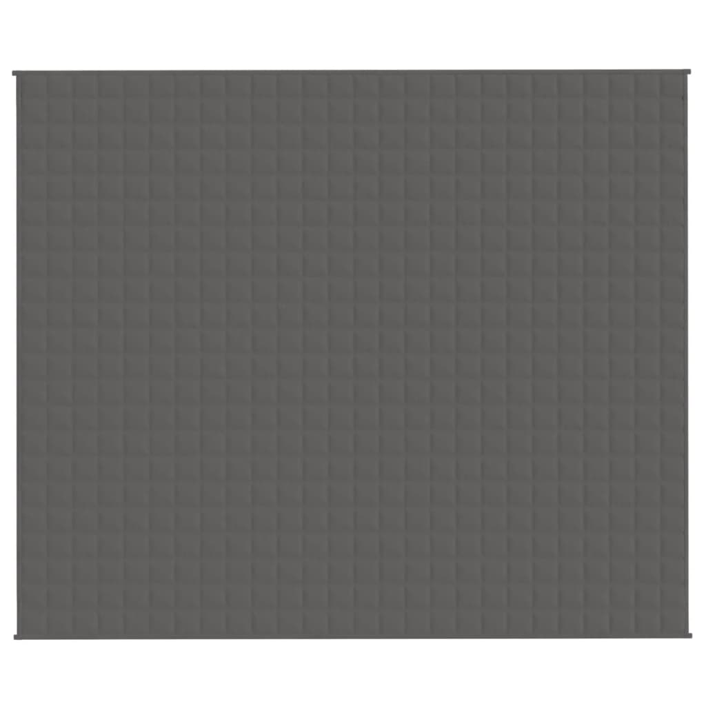 tyngdetæppe 220x260 cm 15 kg stof grå