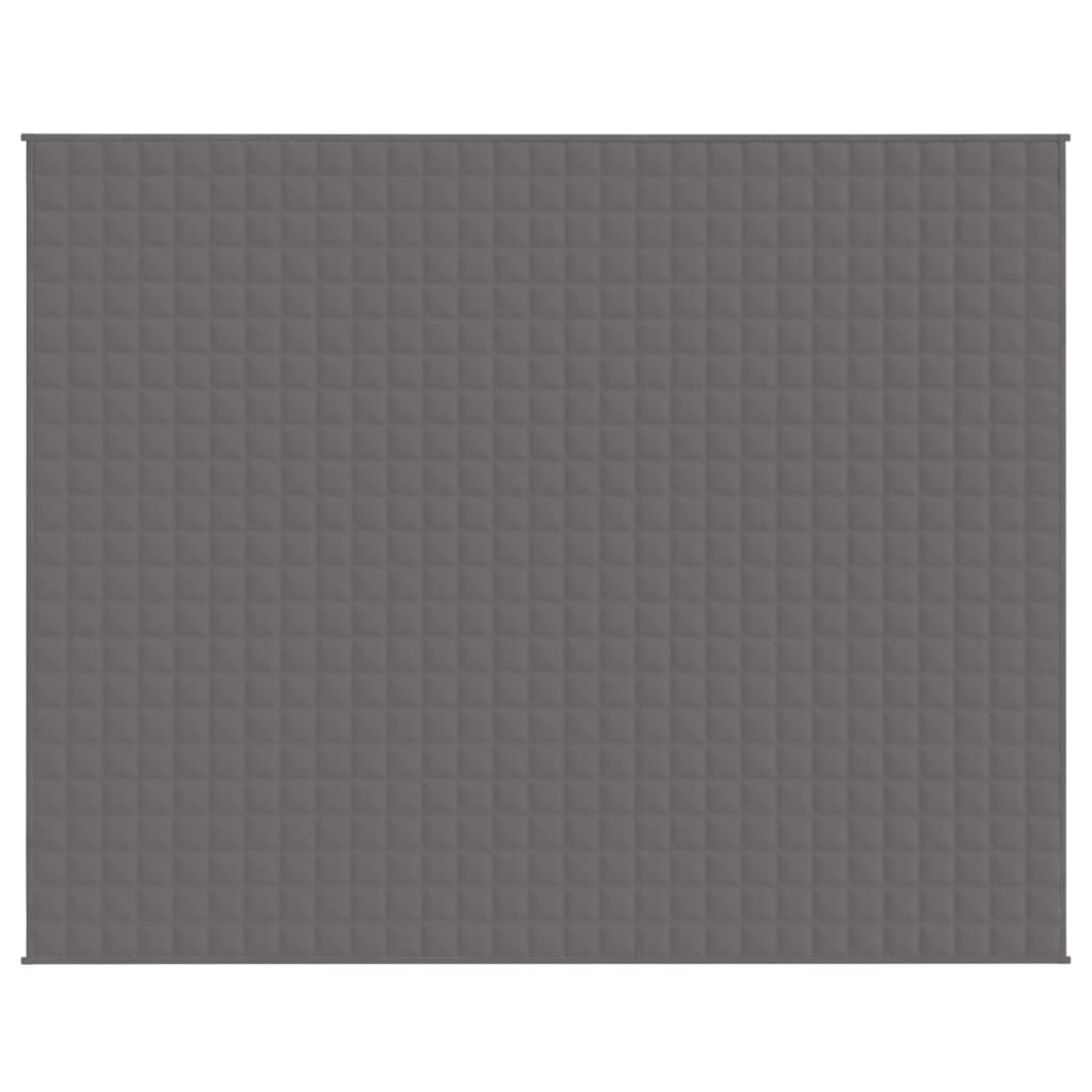 tyngdetæppe 235x290 cm 11 kg stof grå