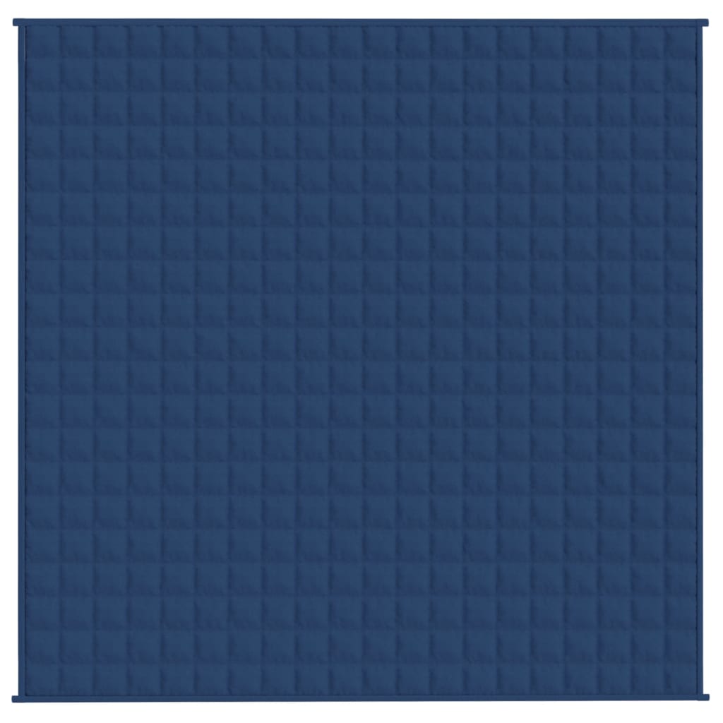 tyngdfilt 200x200 cm 13 kg tyg blå