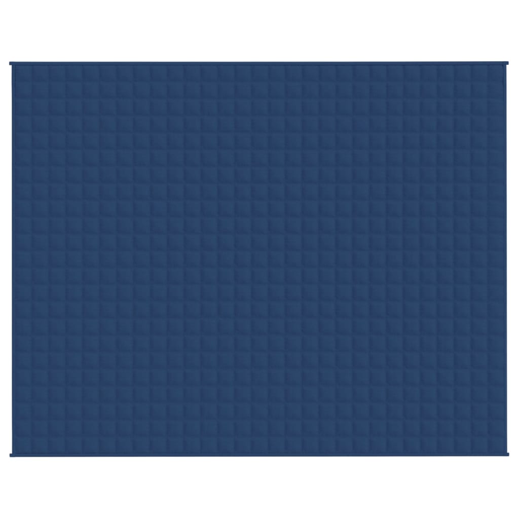 tyngdetæppe 235x290 cm 11 kg stof blå