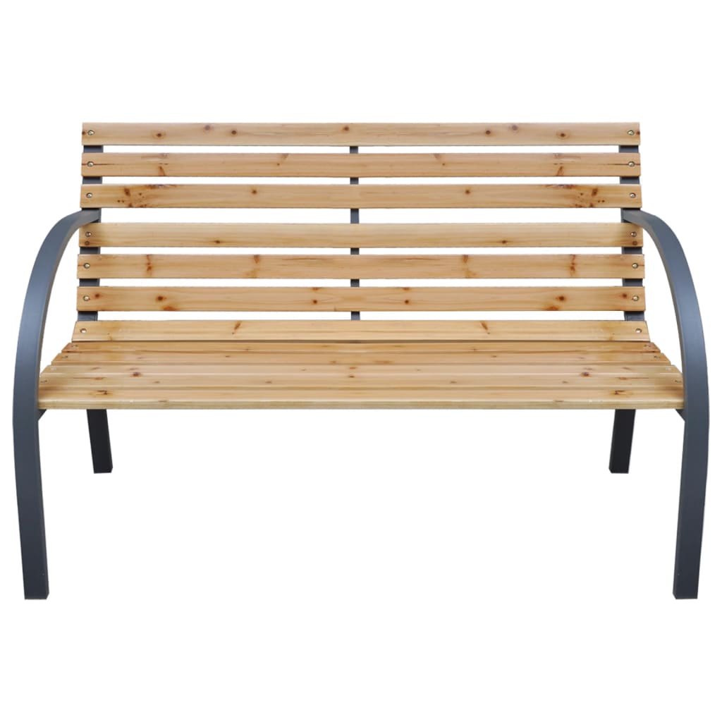 havebænk 112 cm massivt fyrretræ