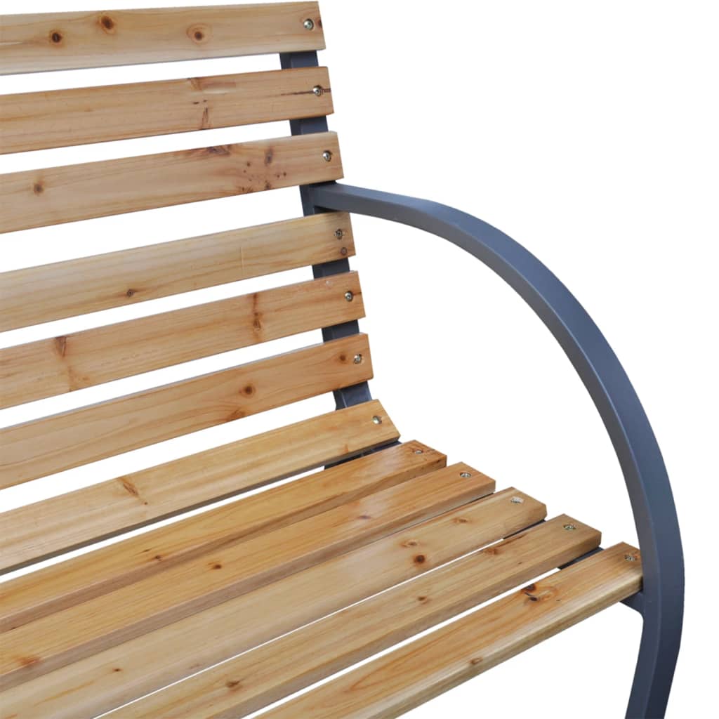 havebænk 112 cm massivt fyrretræ