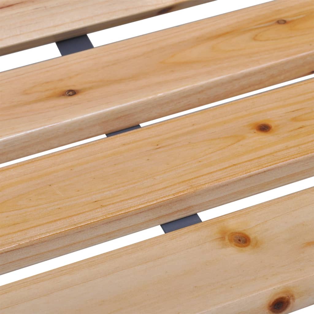 havebænk 112 cm massivt fyrretræ