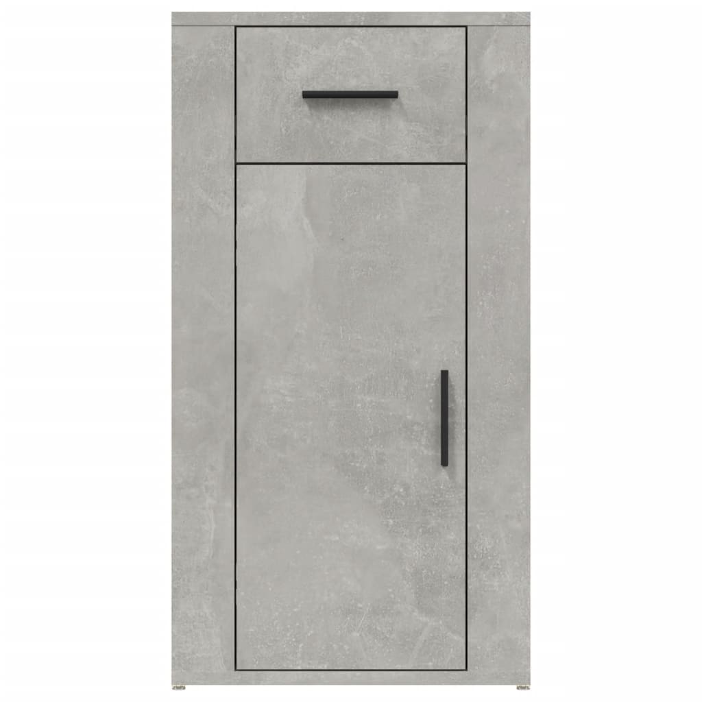 skrivebordsskab 40x49x75 cm konstrueret træ betongrå