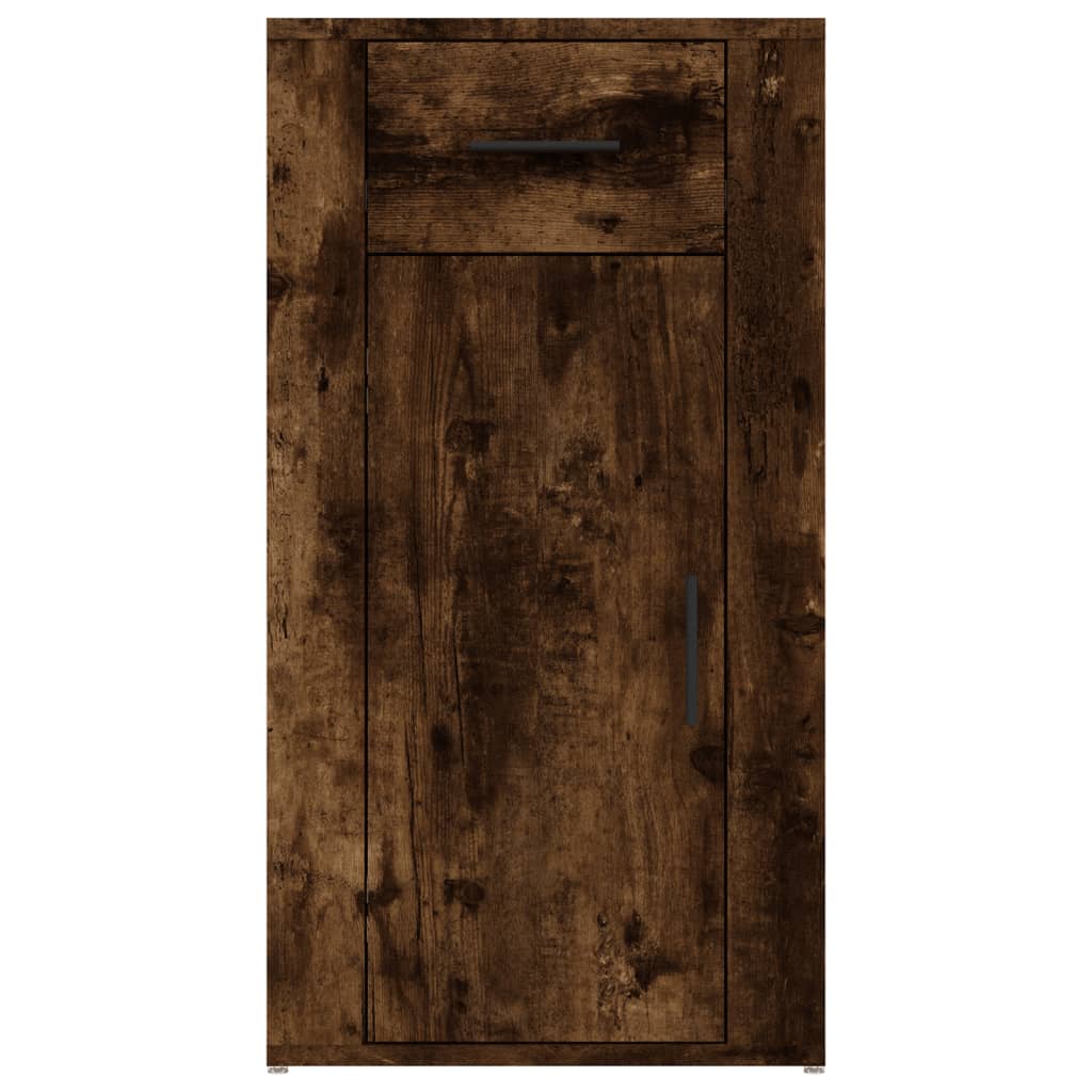 skrivebordsskab 40x49x75 cm konstrueret træ røget egetræsfarve