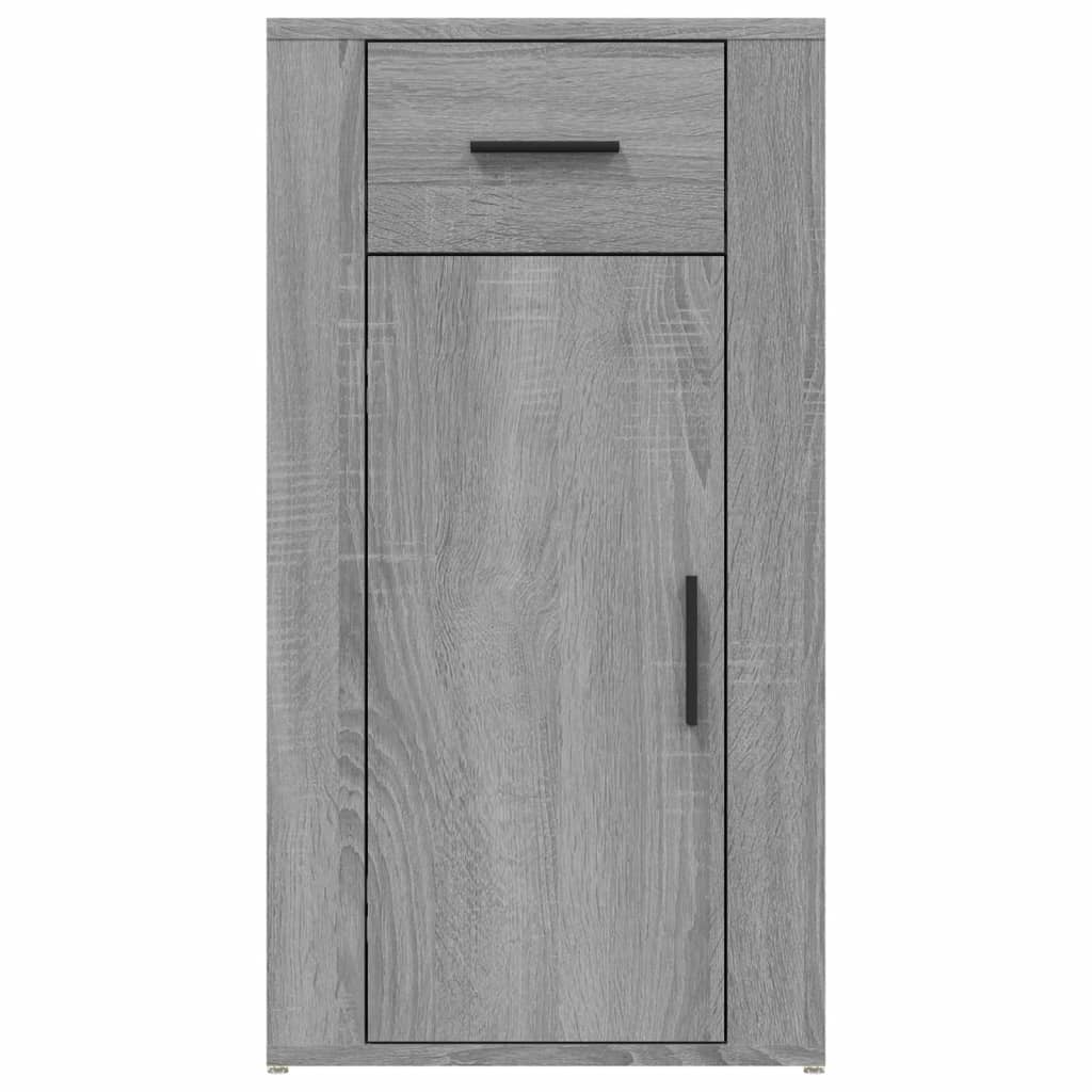 skrivebordsskab 40x49x75 cm konstrueret træ grå sonoma-eg