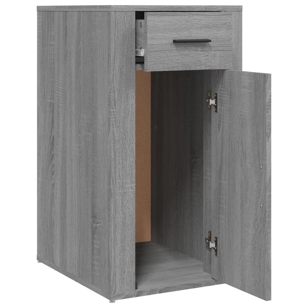 skrivebordsskab 40x49x75 cm konstrueret træ grå sonoma-eg