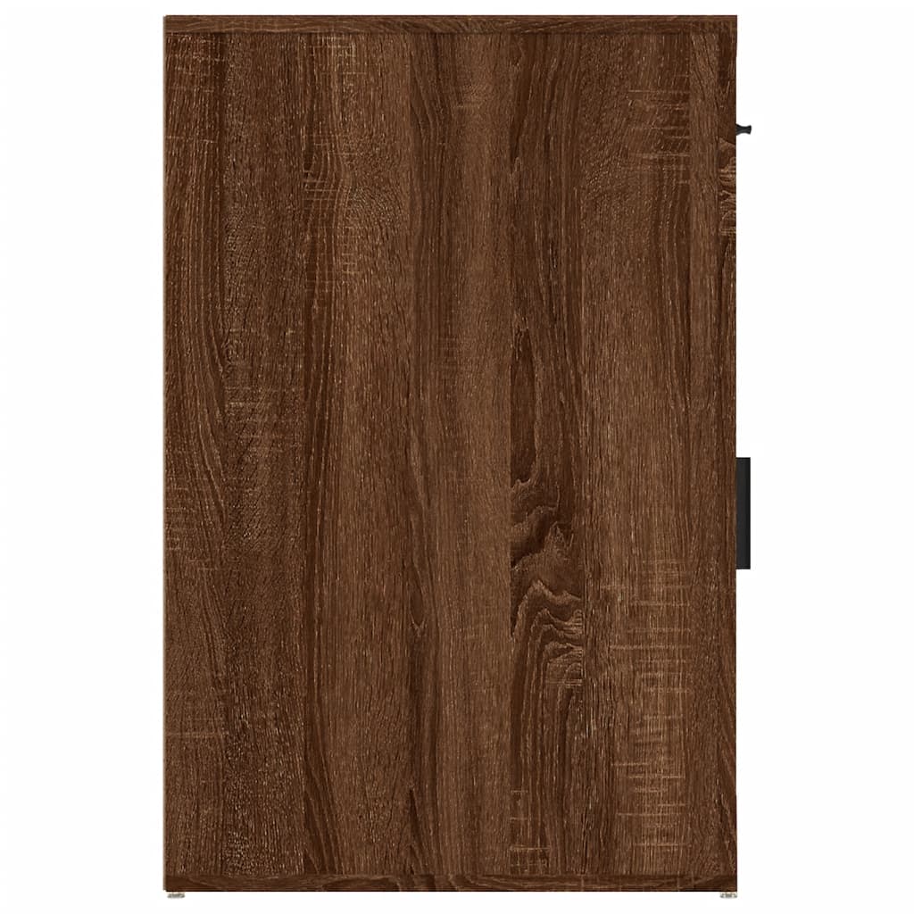 skrivebordsskab 40x49x75 cm konstrueret træ brunt egetræ