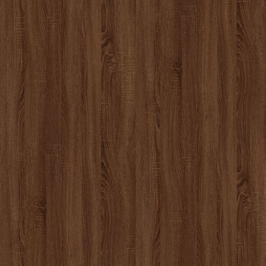 skrivebordsskab 40x49x75 cm konstrueret træ brunt egetræ
