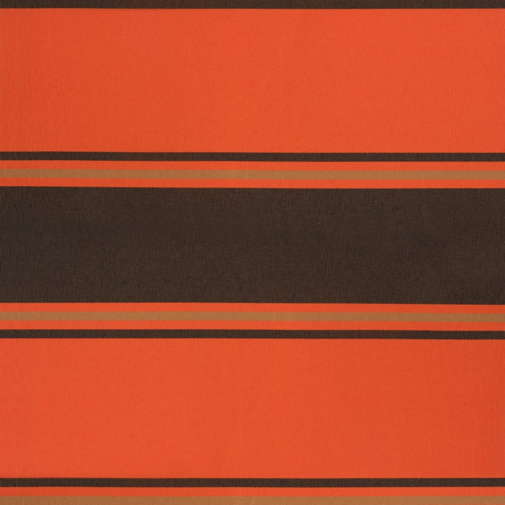 foldemarkise 4x3 m stof og aluminium orange og brun