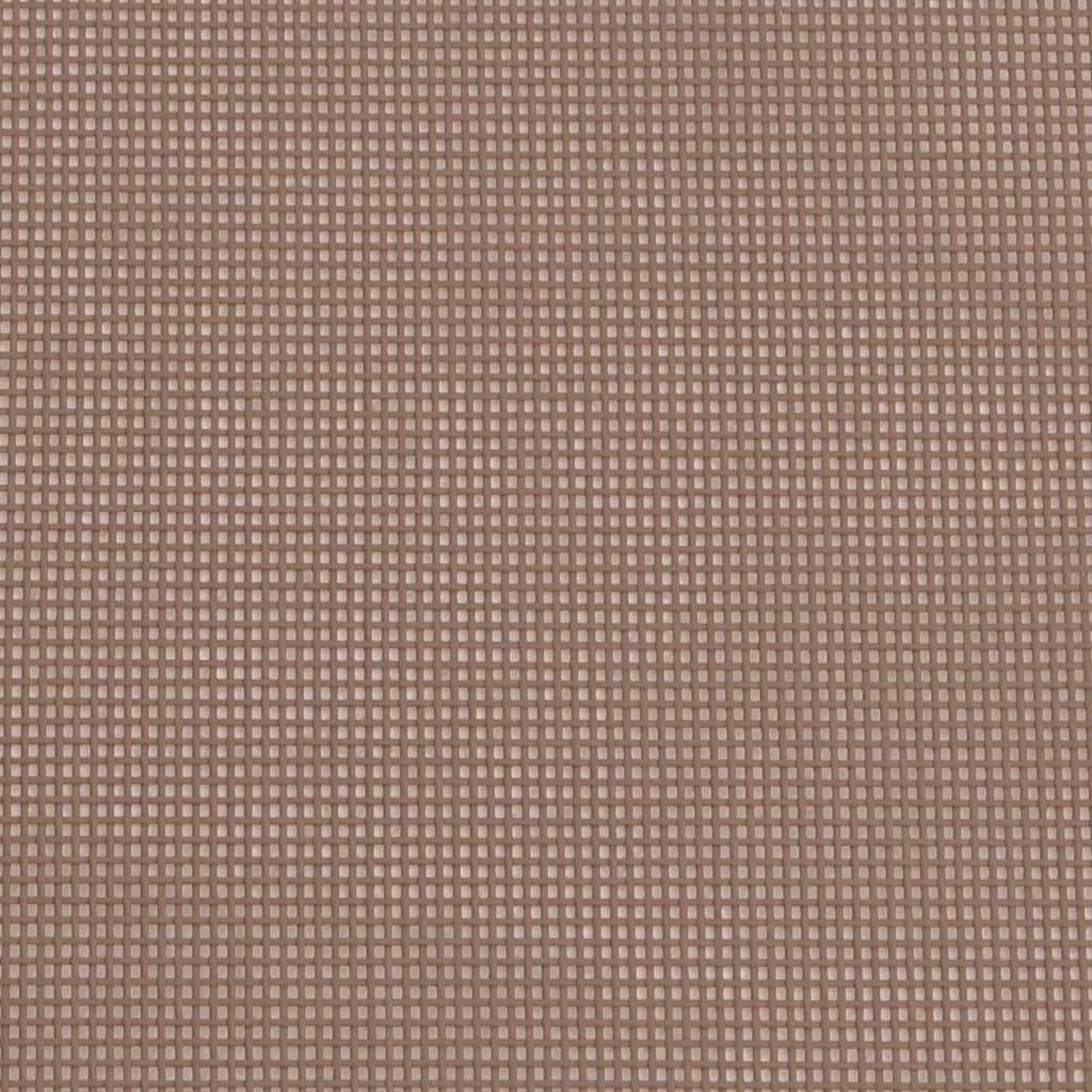 foldbare strandstole 2 stk. textilene pulverlakeret stål brun