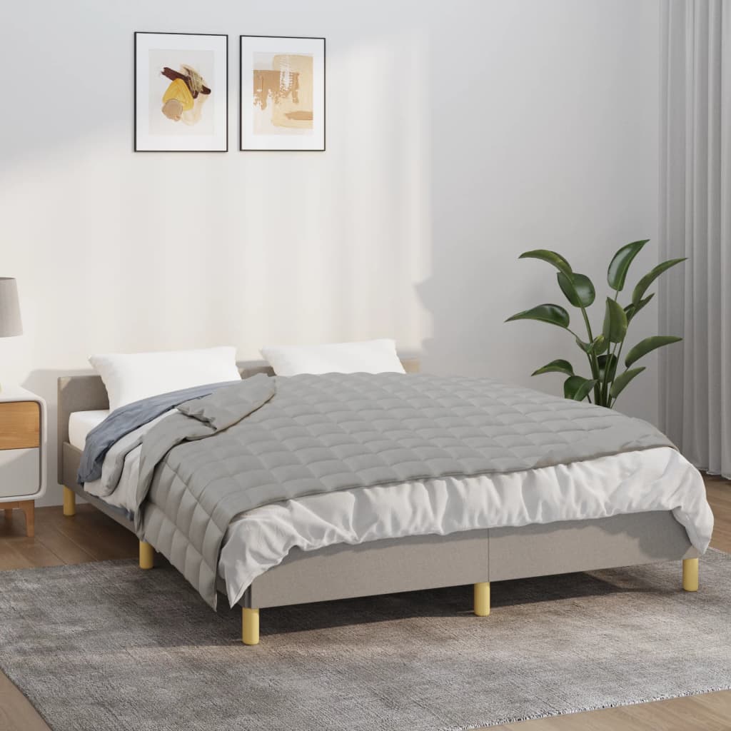 tyngdetæppe 152x203 cm 11 kg stof grå