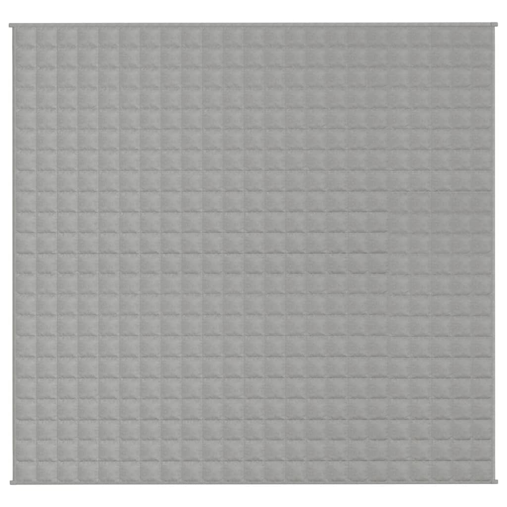 tyngdetæppe 220x240 cm 11 kg stof grå
