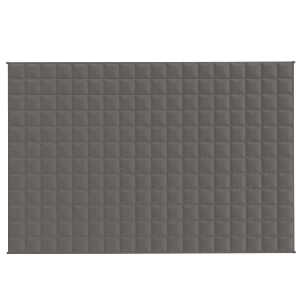 tyngdetæppe 122x183 cm 5 kg stof grå