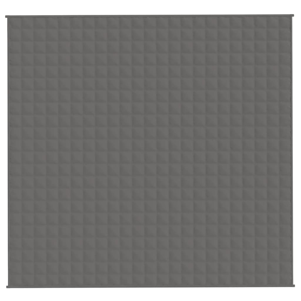 tyngdetæppe 220x230 cm 11 kg stof grå