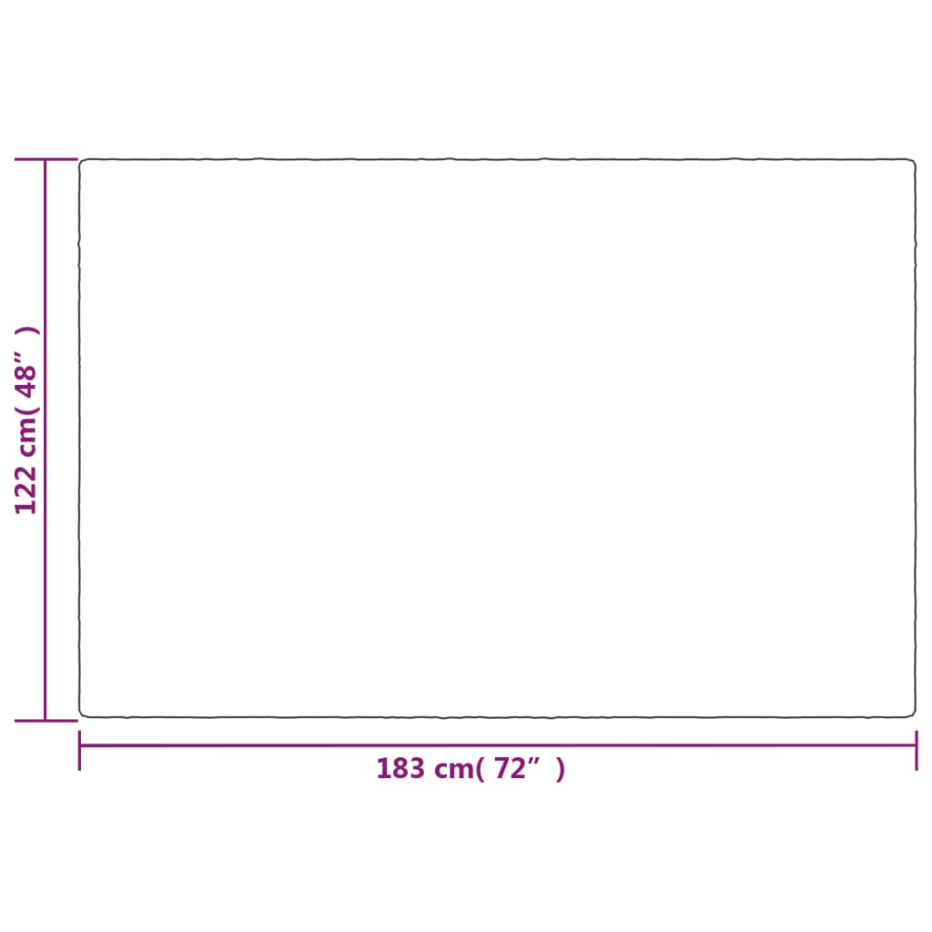 tyngdetæppe med betræk 122x183 cm 9 kg stof grå