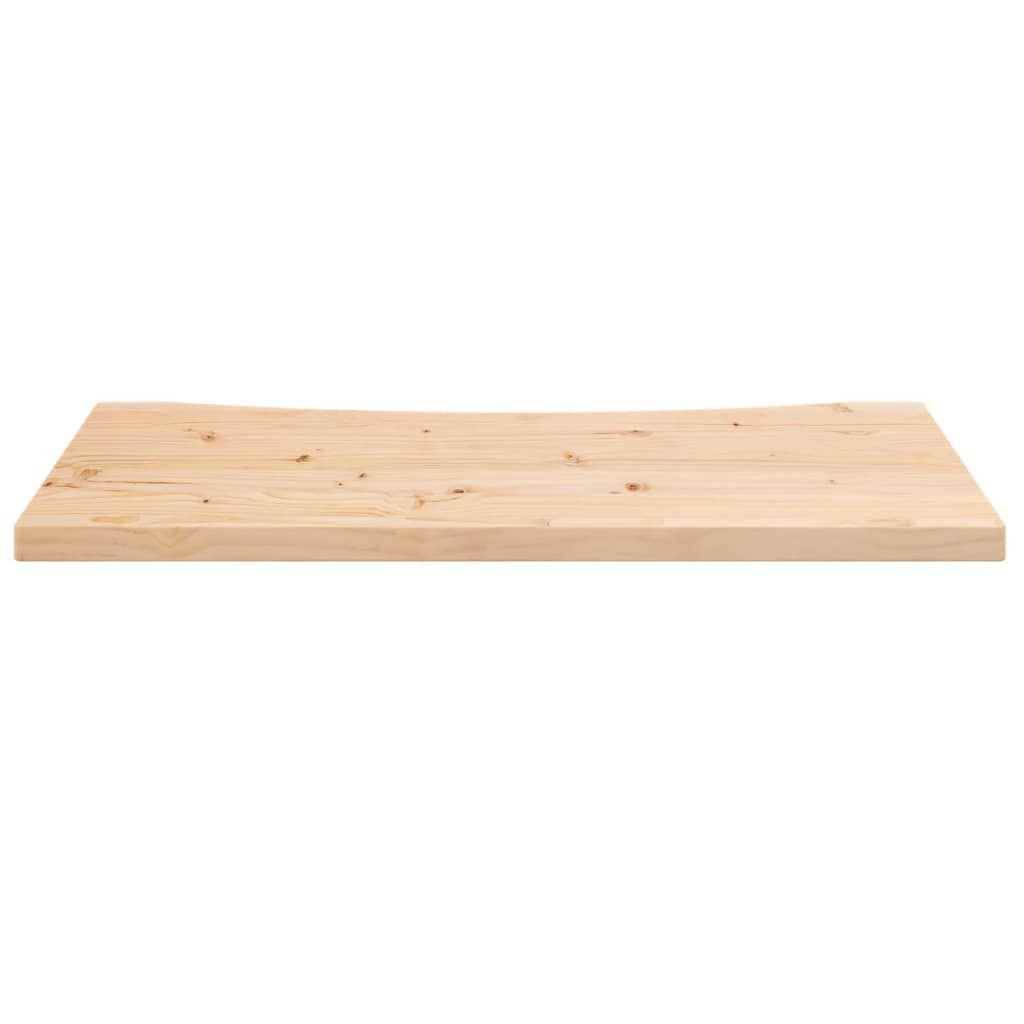 skrivebordsplade 80x40x2,5 cm massivt fyrretræ