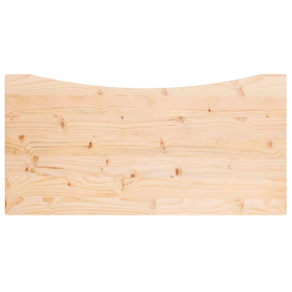skrivebordsplade 100x60x2,5 cm massivt fyrretræ