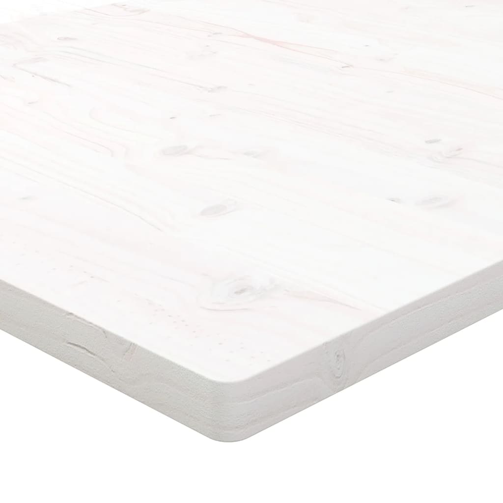 skrivebordsplade 100x60x2,5 cm massivt fyrretræ hvid
