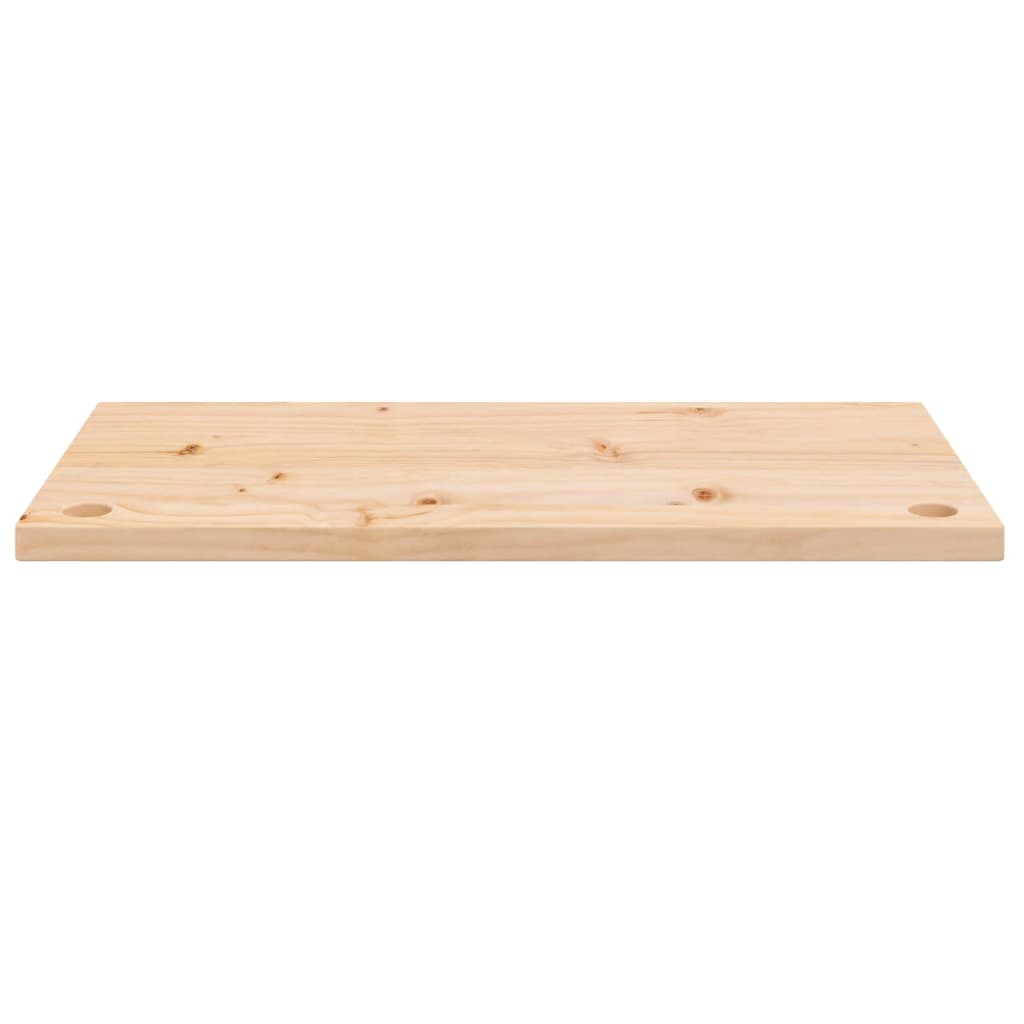 skrivebordsplade 80x40x2,5 cm massivt fyrretræ